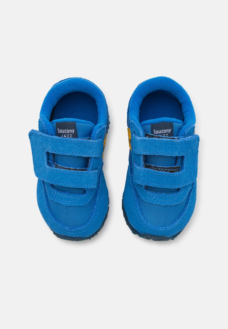 Saucony Baby Jazz HL – Scarpe Prima Infanzia Unisex, Sistema Regolabile Strap, Suola Gomma Antiscivolo, Colore Grigio, Taglia 20