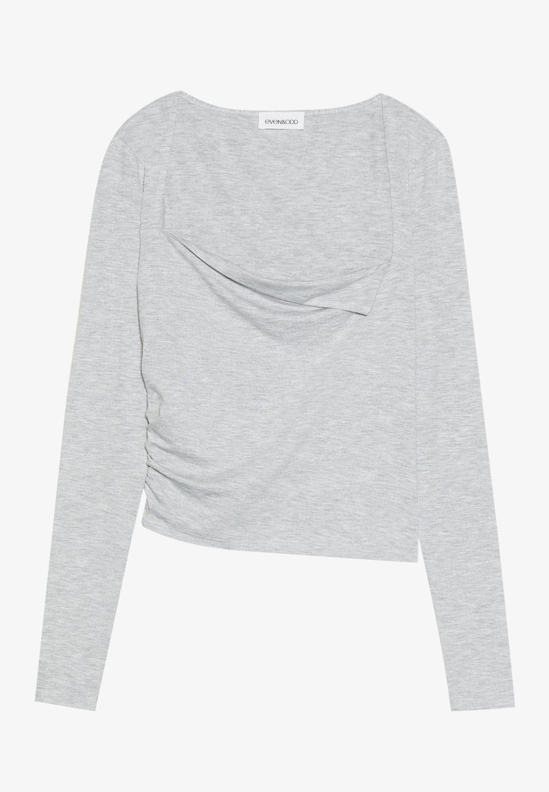 Even&Odd Longsleeve lichtgrijs gemêleerd