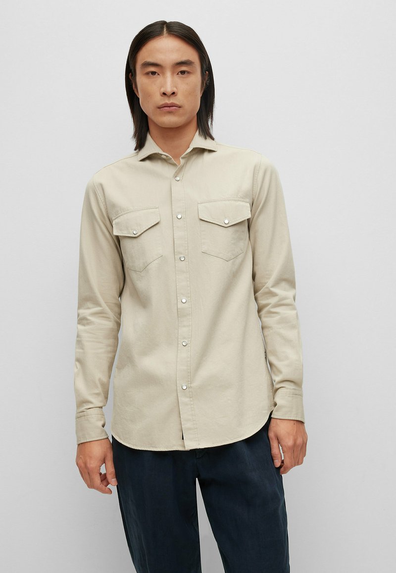Boss Romeo BOSS ROMEO - Shirt - light beige one/beige - Zalando.co.uk