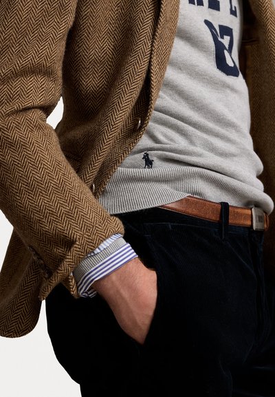 Polo Ralph Lauren MONOGRAM COTTON SWEATER - Džemperis - andover heather combo