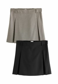 REGULAR FIT - 2 PACK  - A-Linien-Rock - black brown puppytooth