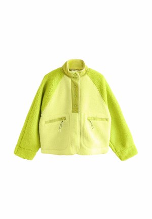 FIT - POPPER FRONT - Fleecejacka - lime green