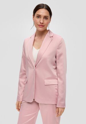 MIT GLATTER STRUKTUR - Blazer - zartrosa