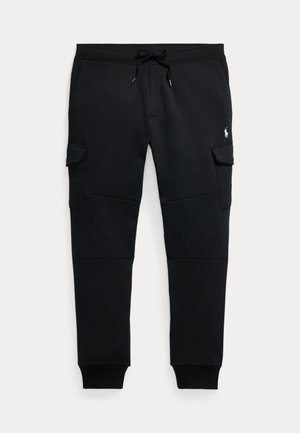 DOUBLE-KNIT CARGO JOGGER PANT - Pantalones deportivos - black