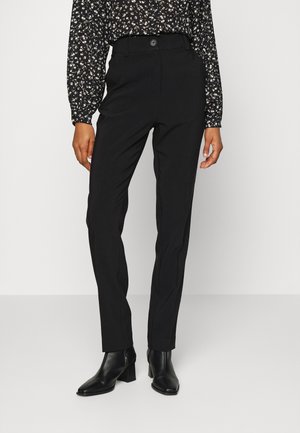 GALE STRAIGHT PANTS - Bukser - black