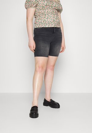 Denim shorts - black
