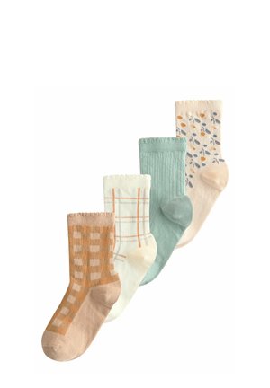 ANKLE 4 PACK - Socks - neutral and green