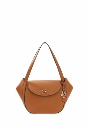 Guess, COLEEN FLAP SHOULDER BAG - Sac à main - caramel
