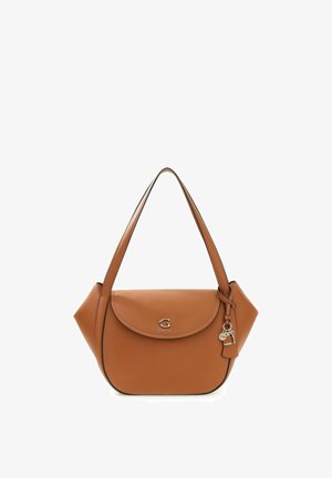 Guess, COLEEN FLAP SHOULDER BAG - Sac à main - caramel