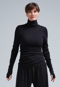 Seamless Basic COZY - Langærmet T-shirt - black