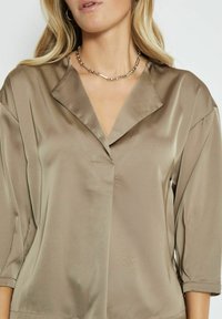 Desires ELKE V-NECK 3/4 SLEEVE - Palaidinė - iron