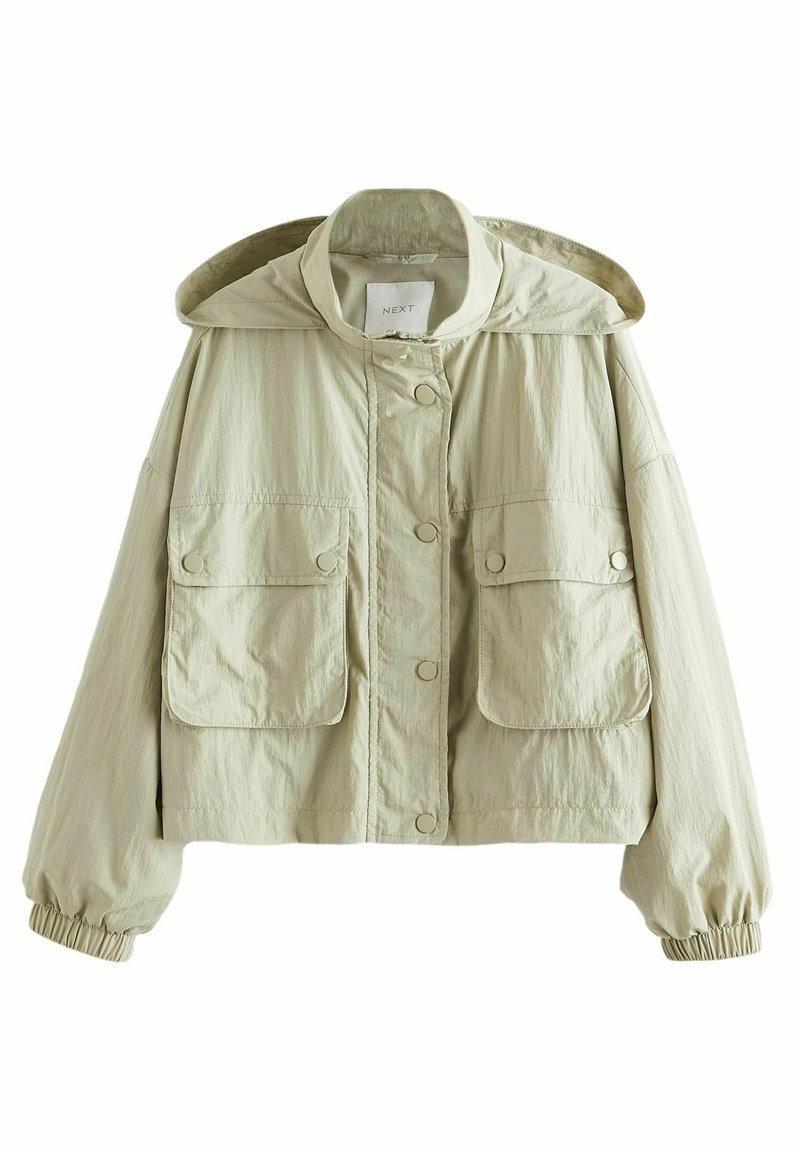 Next - SHOWER RESISTANT CROP CAGOULE  - REGULAR FIT - Jakna za prosti čas - sage green, Povečajte