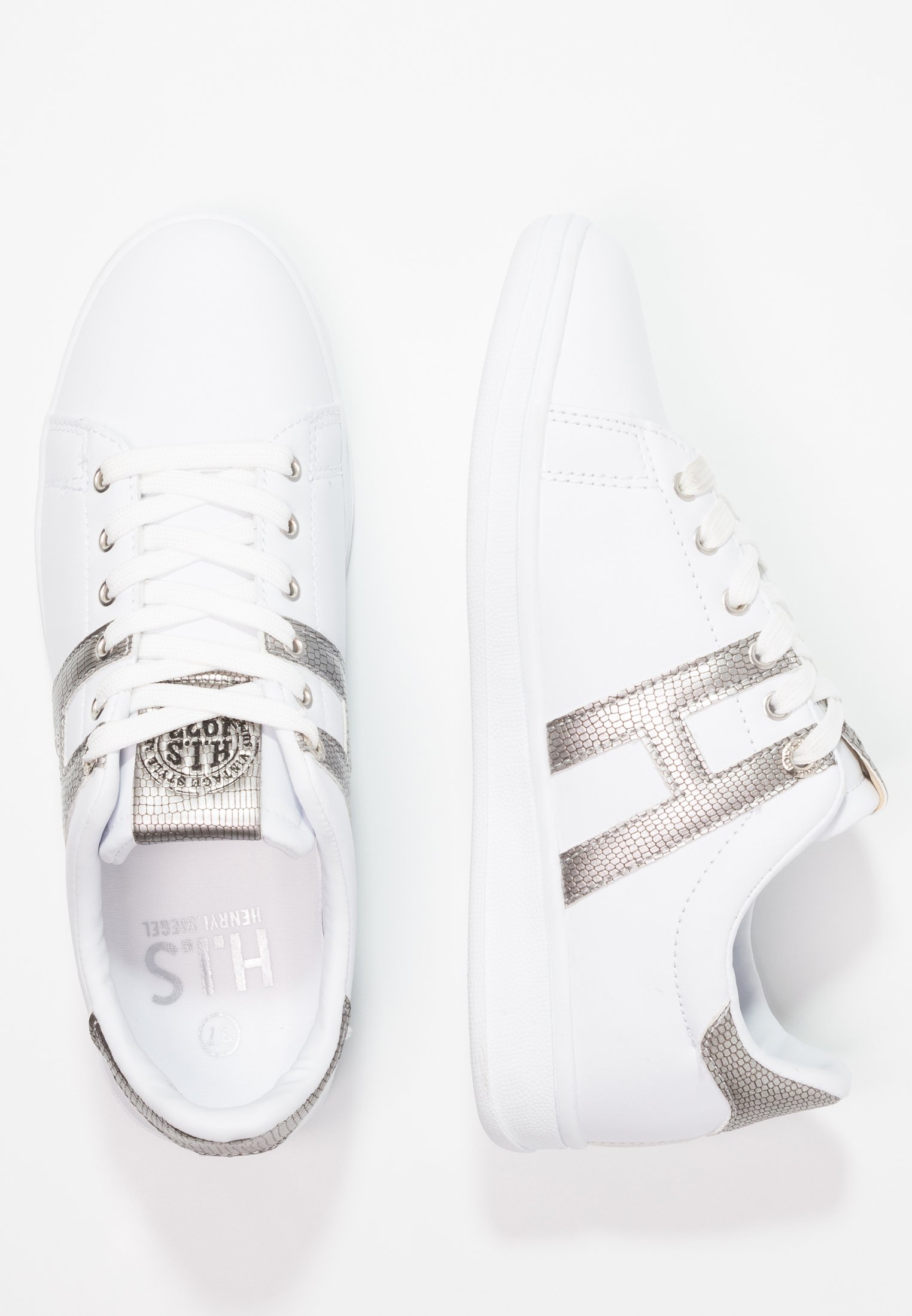 H.I.S Joggesko whitesilver Zalando.no H.I.S Joggesko whitesilver Zalando.no