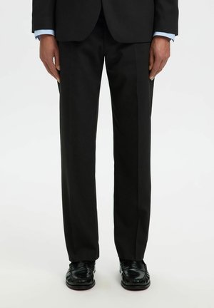 REGULAR FIT - Oblekové kalhoty - black