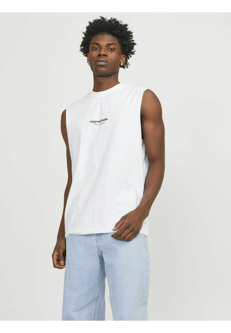 Jack & Jones JORVESTERBRO SLEEVELESS - Top - bright white