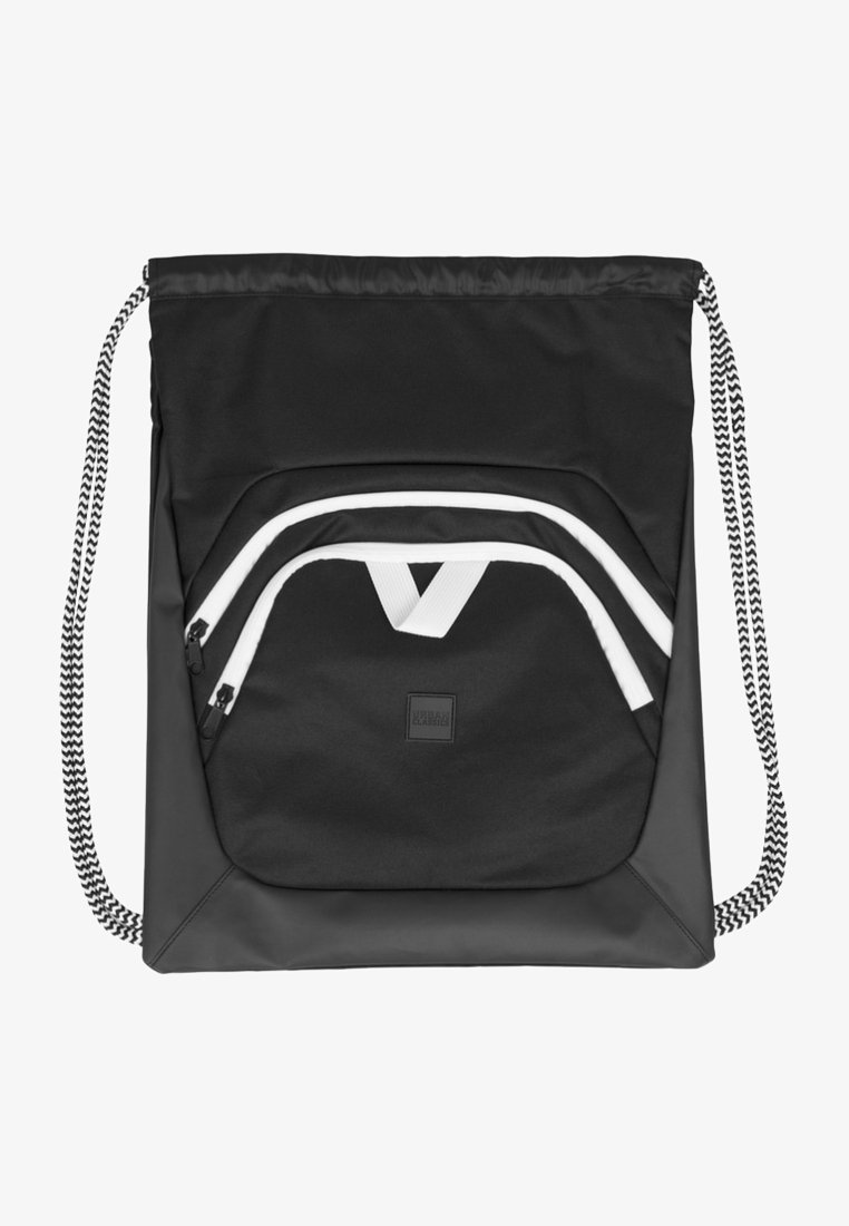 Urban Classics Rucsac cu șnur - black/black/white