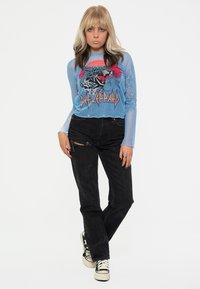 Paradiso Clothing DEF LEPPARD LIGHTNING LEOPARD  - Long sleeved top - blue