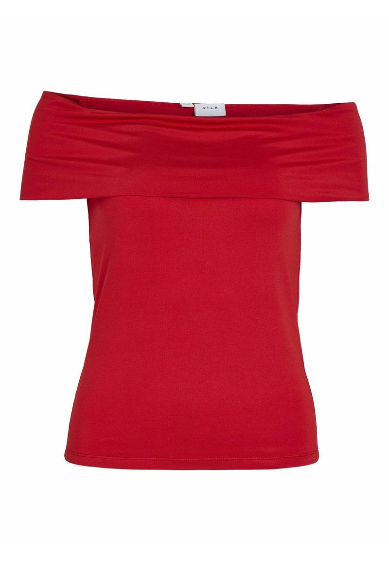 Vila T-shirt print donkerroze Vila T-shirt print donkerroze