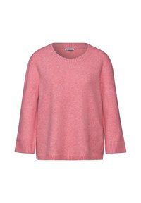 MIT RUNDHALS - Strickpullover - rosa