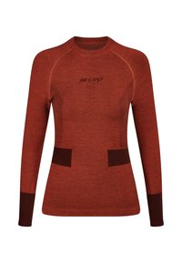 CEP Merino Base Layer Longsleeve Skiing - Langarmshirt - aubergine red