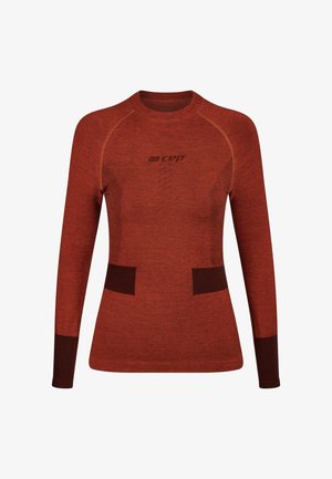 CEP Merino Base Layer Longsleeve Skiing - Maglietta a manica lunga - aubergine red