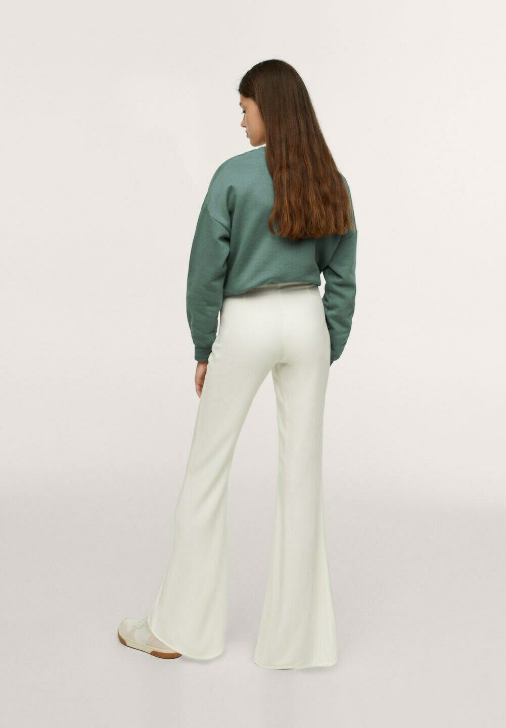 Mango Kids WIJD UITLOPENDE - Broek - ecru/crème - Zalando.nl