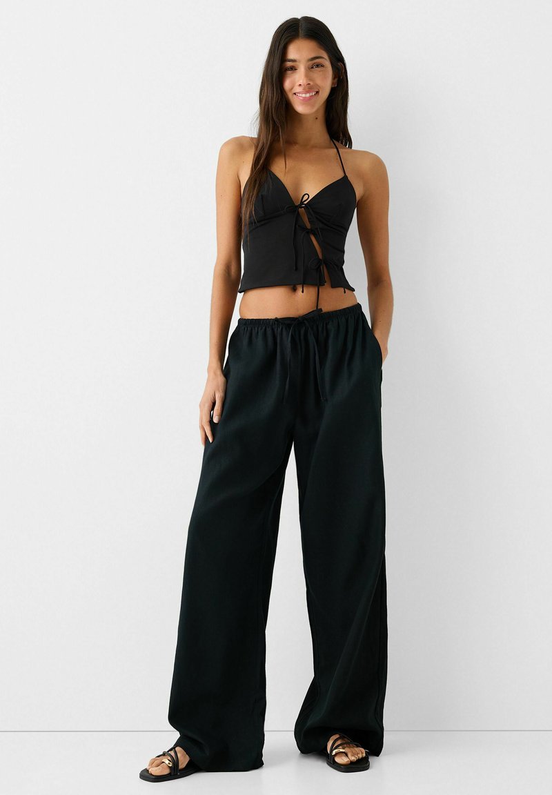 Bershka Top zwart Bershka Top zwart