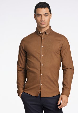 OXFORD SUPERFLEX - Chemise - deep brown mix