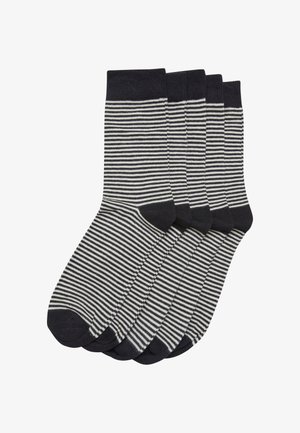 Urban Classics UNISEX STRIPE 5 PACK - Sokken - black whitesand