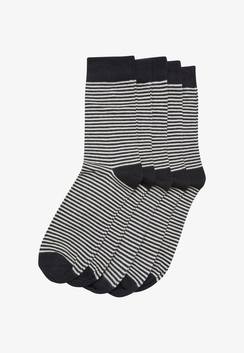 Urban Classics UNISEX STRIPE 5 PACK - Calze - black whitesand