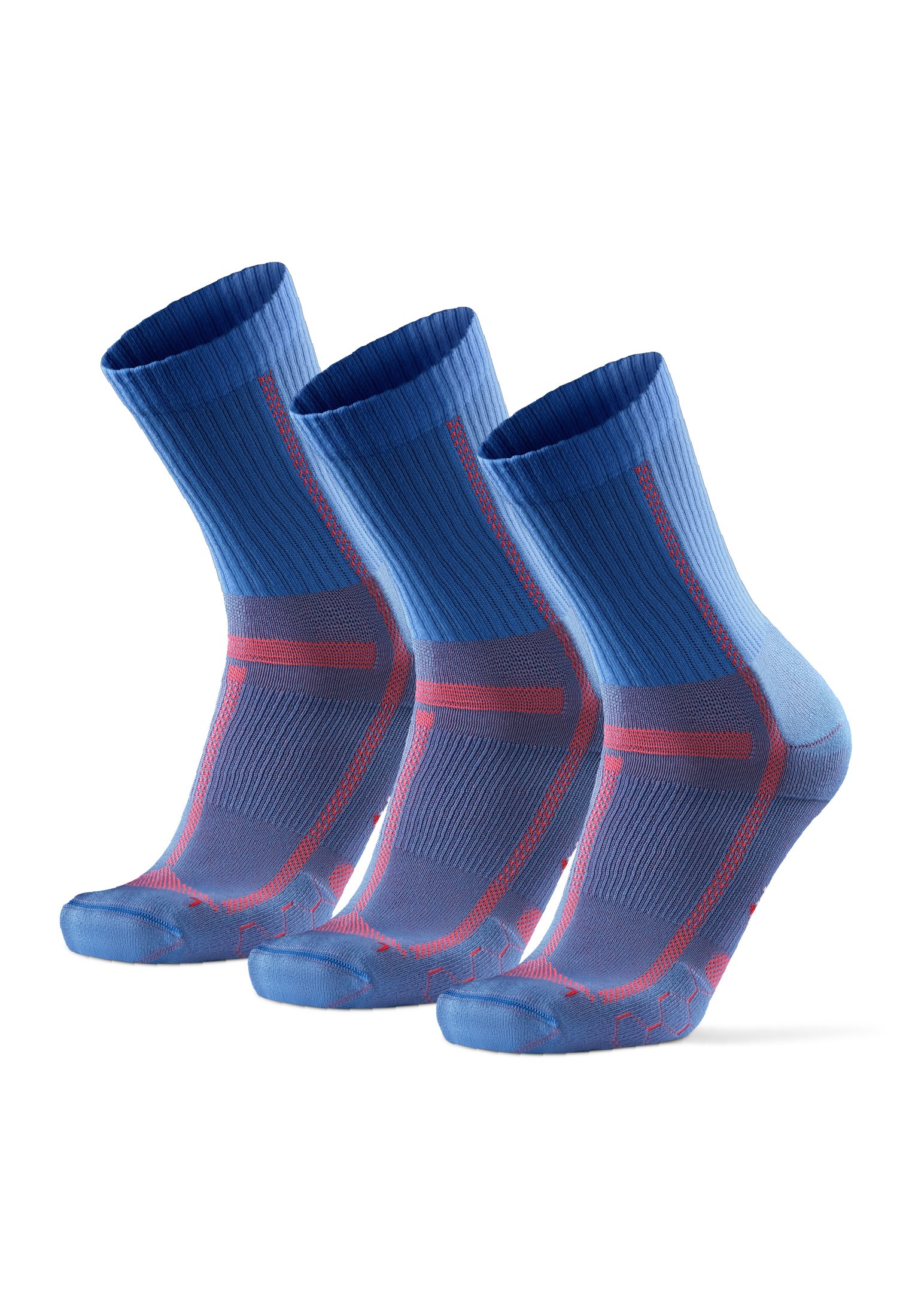 Lot De 3 Paires De Chaussettes De Cyclisme Danish Endurance – Rembourrées, Hauteur Mi-mollet – Tailles 3 à 5