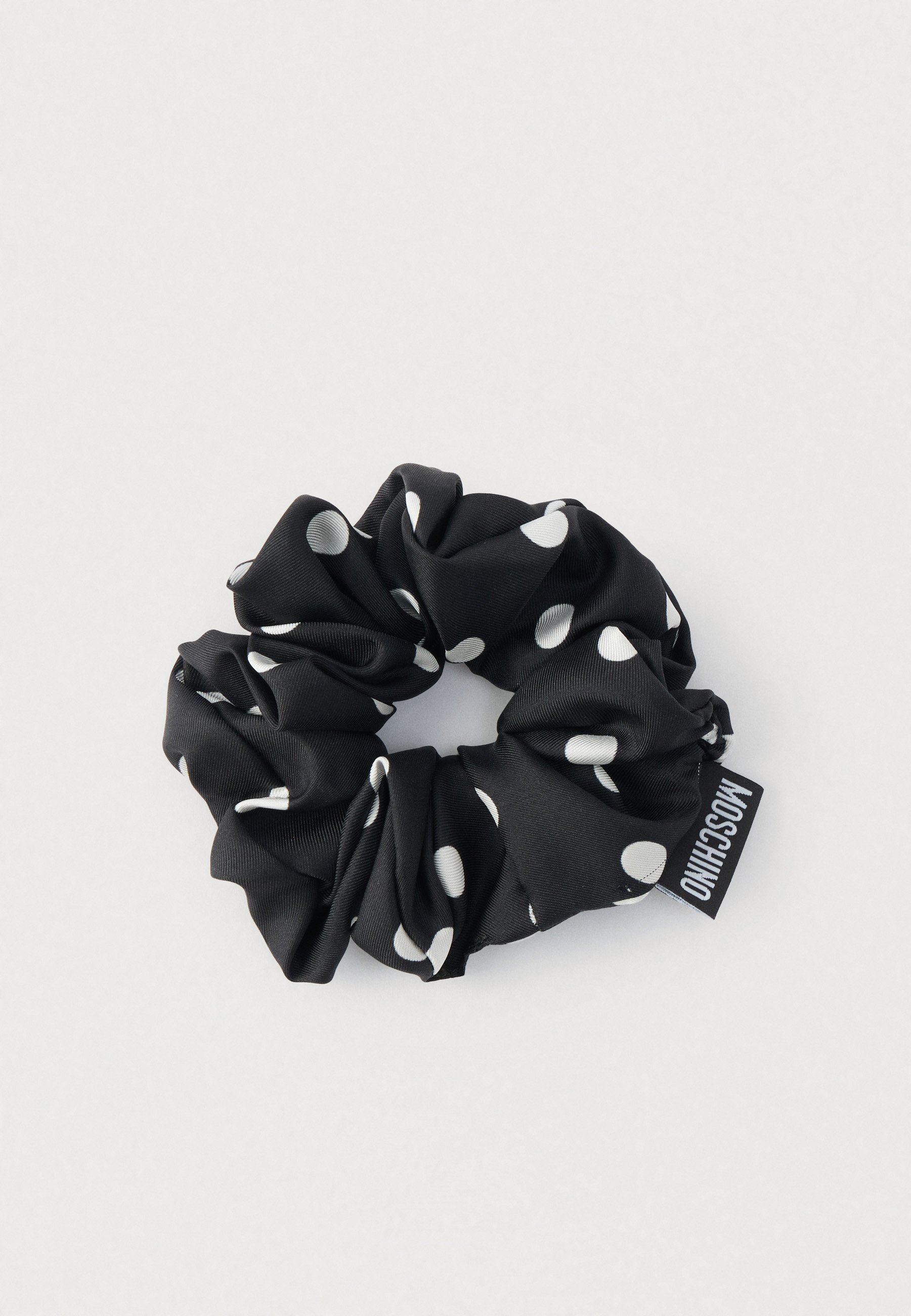 MOSCHINO Silk Scrunchie – Made in Italy MOSCHINO LARIOSETA GRAY FLORAL SILK SCARF MADE IN ITALY-66  main image 4