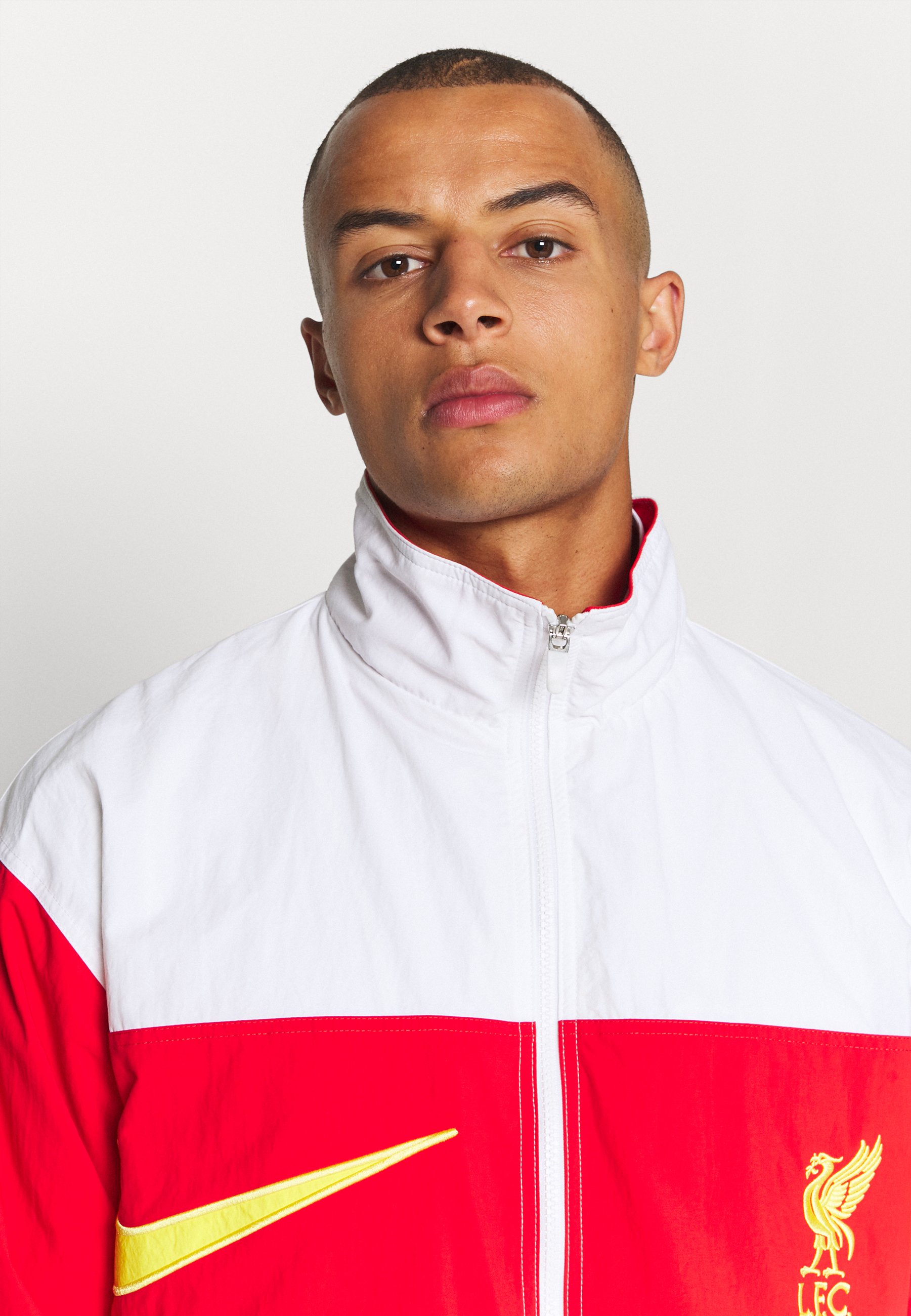 Lfc nike mens white heritage jacket Clearance