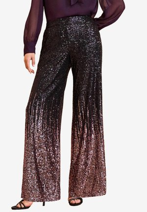 Love & Roses ENB OMBRE SEQUIN WIDE LEG PETITE - Kalhoty - pink