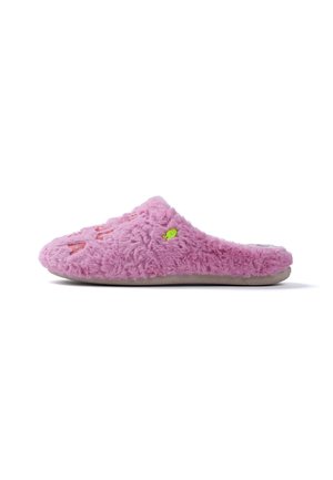 Hot Potatoes, HOT POTATOES PINK FUZZY HOUSE SLIPPERS WITH TEXT 80947 - Pantuflas - rosa