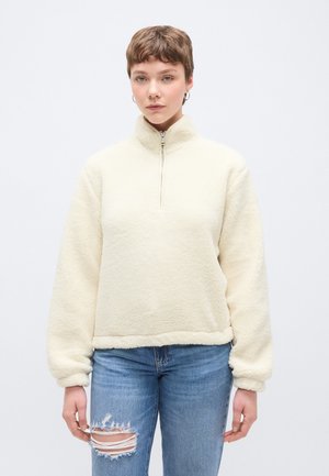 ONLNEW DALLAS HIGHNECK ZIP - Pulover din fleece - birch