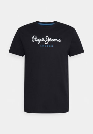 Pepe Jeans EGGO - Potiskana majica - black