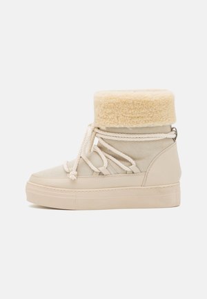 Bottines à plateau - beige