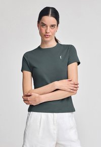 Polo Club SHORT SLEEVE REGULAR FIT RIGBY GO - T-shirts basic - stone gray