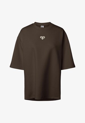 Pieces, T-SHIRT PCMUNA OVERSIZE - T-shirt basique - hot fudge
