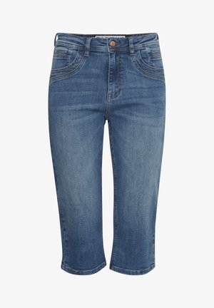PULZ, PZKATJA HW CAPRI - Denimshorts - medium blue denim