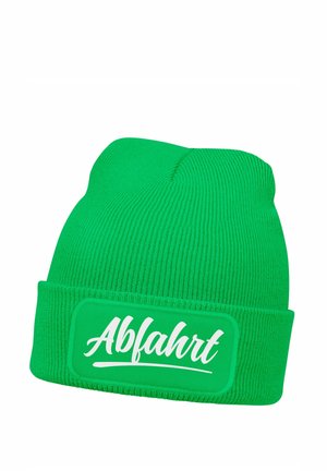MoonWorks MIT PATCH SKIFAHREN SPRUCH  - Mütze - grün