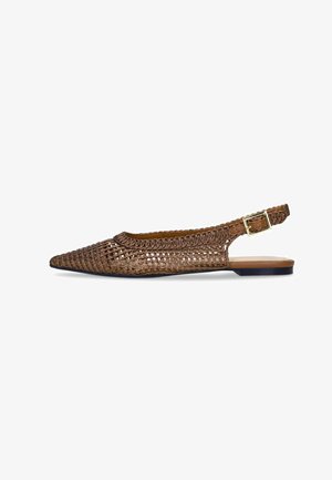 Manfield, Slingback ballerina´s - bronze