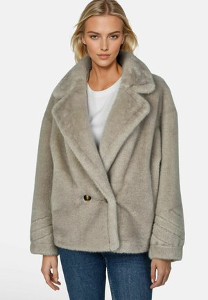 White Label (Rofa Fashion), JACKE AUS SOFTEM WEBPELZ - Winterjacke - grau