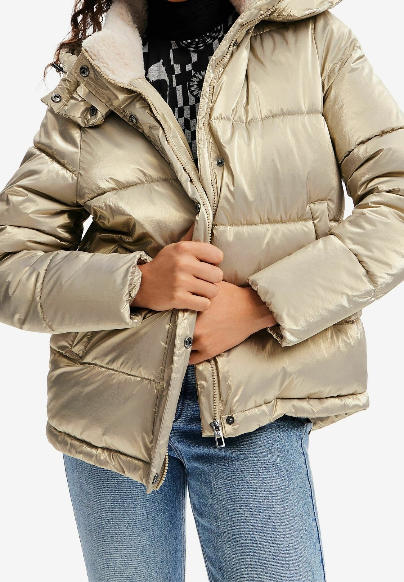 Desigual Winter jacket - gold-coloured - (Pre-owned) - Zalando