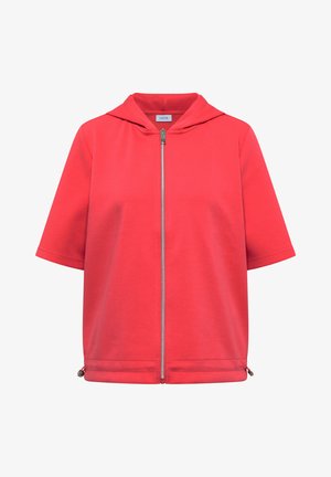 Cecil, KAPUZENJACKE MIT SEITLCIHEN TUNNELZÜGEN - Sweat zippé - coral