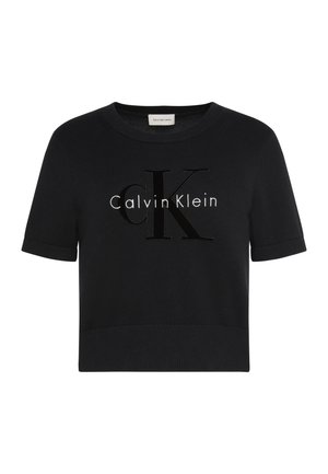 Calvin Klein Jeans, LOGO SWEATER - T-shirts print - black
