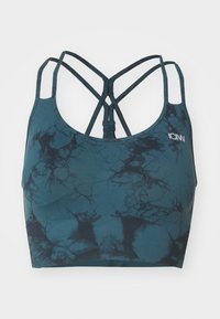 ICANIWILL DEFINE SEAMLESS TIE DYE BRA - Sportski grudnjak sa srednje jakom potporom - dark teal