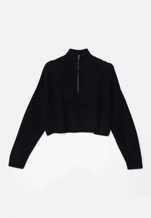 STAUD CROPPED HAMPTON - Neule - black