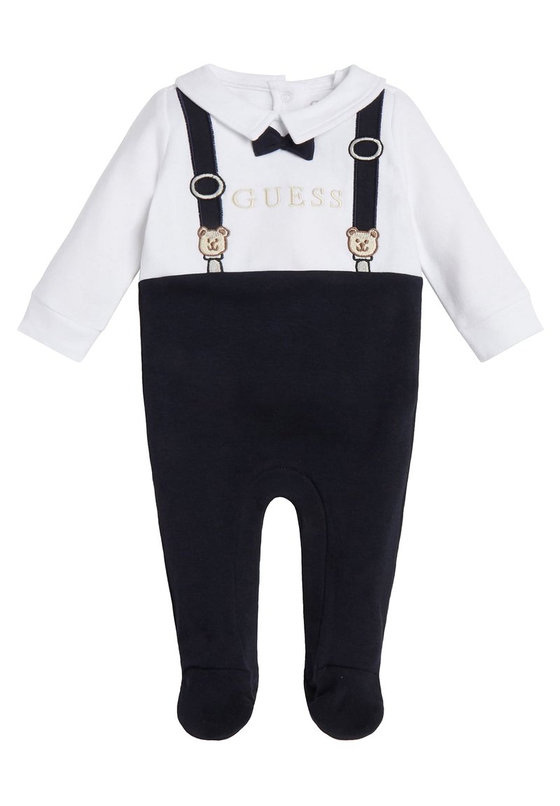 Guess INTERLOCK OVERALL Jumpsuit pure white/white Zalando.de